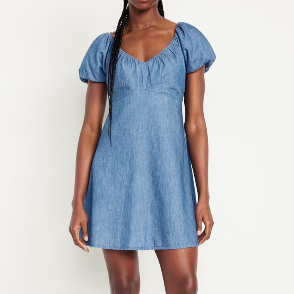 Jean Mini Swing Dress